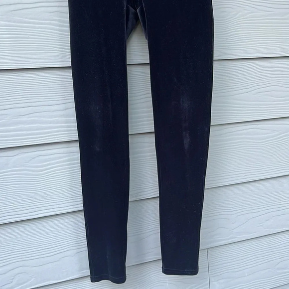 Spanx Women's High Waisted Black Pull On Velvet Slimming Leggings size Small - Picture 4 of 10